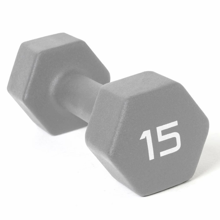 Fitness * | Cap Barbell 15 Lb Neoprene Dumbbell