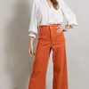 Apparel * | Ee:Some Soft Washed Wide Leg Pants Clay