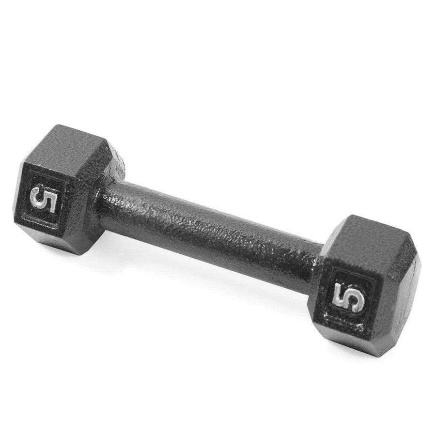 Fitness * | Cap Barbell 5 Lb Hex Dumbbell