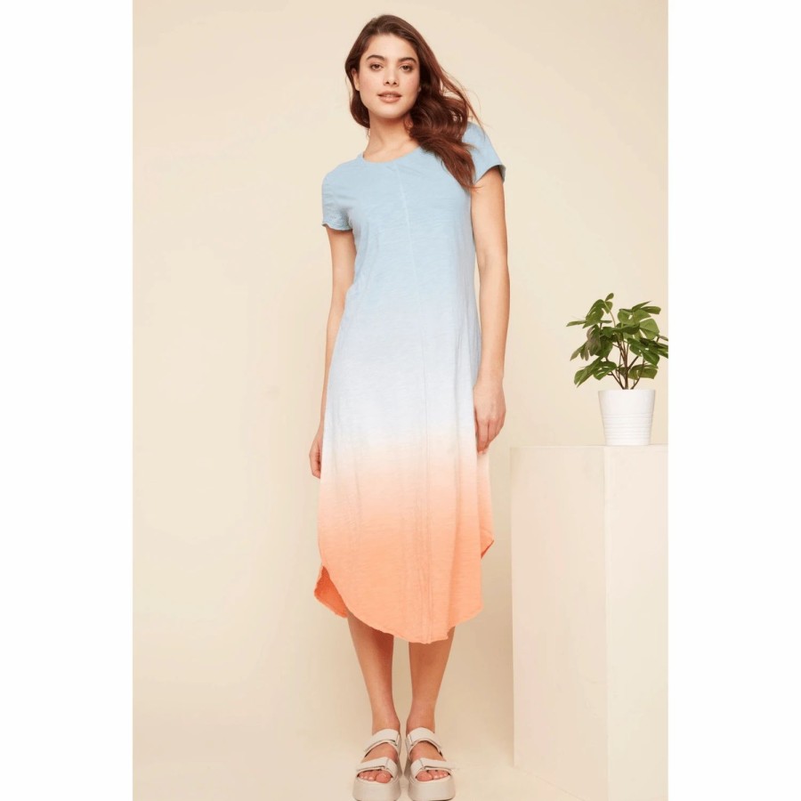 Apparel * | Charlie B Ombre Slub Maxi Dress