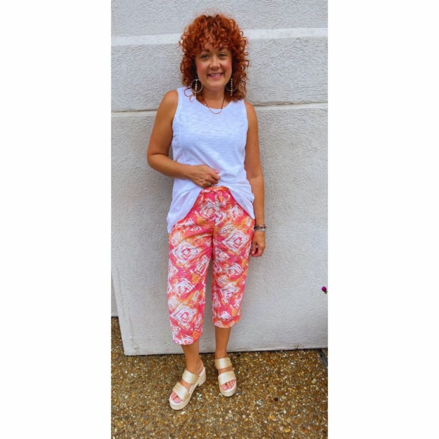 Apparel * | Habitat Crinkle Ray Capri Pants