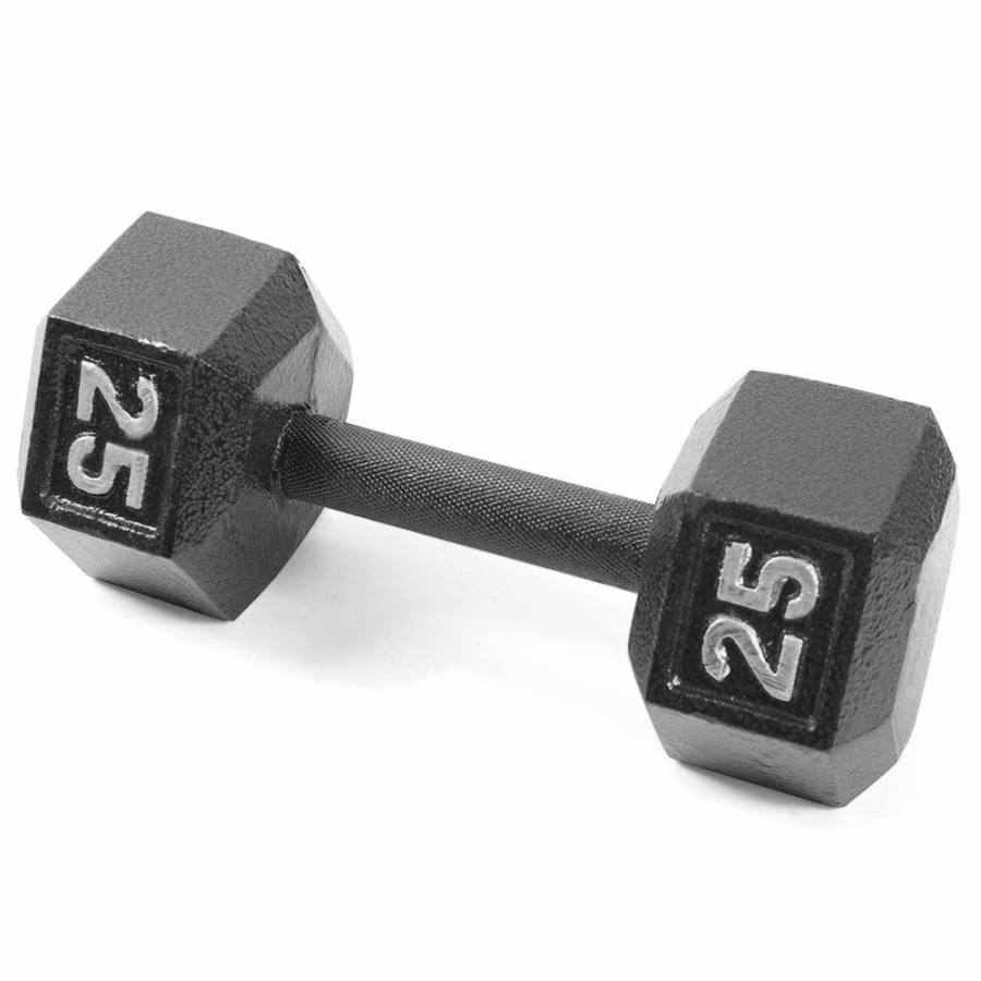 Fitness * | Cap Barbell 25 Lb Hex Dumbbell