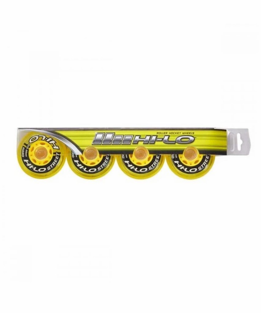 Roller/Street * | Bauer Hi-Lo Street 82A/76Mm Roller Hockey Wheels 4 Pack