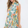 Apparel * | Thml Clothing Sleeveless Abstract Multicolor Dress Cr