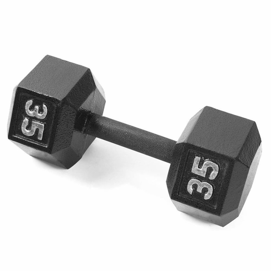 Fitness * | Cap Barbell 35 Lb Hex Dumbbell